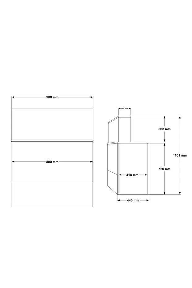 Vario H Ofis Karşılama Bankosu Beyaz VO20-W